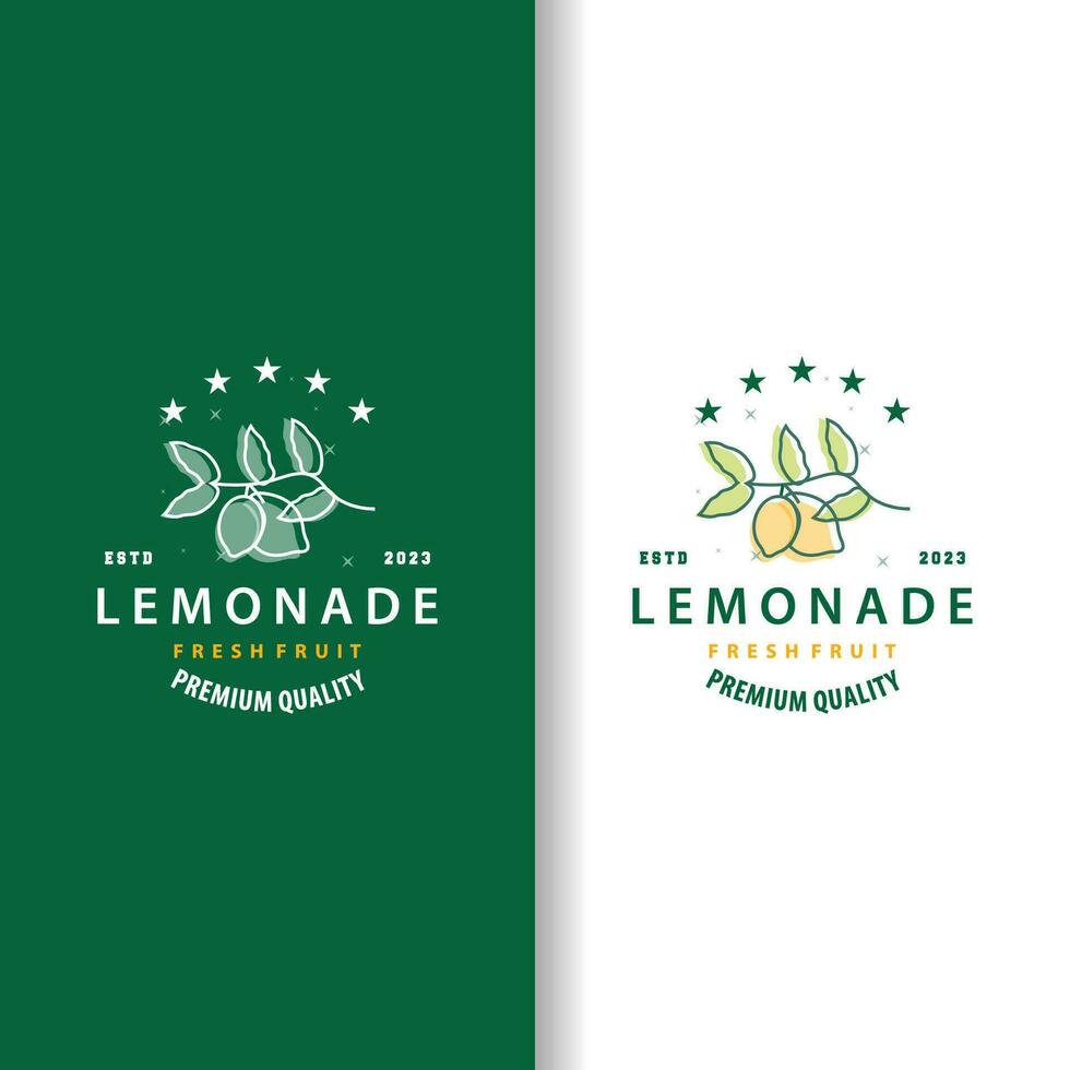 Limone logo, fresco Limone succo illustrazione design per minimalista, elegante, lussuoso piantagione vettore