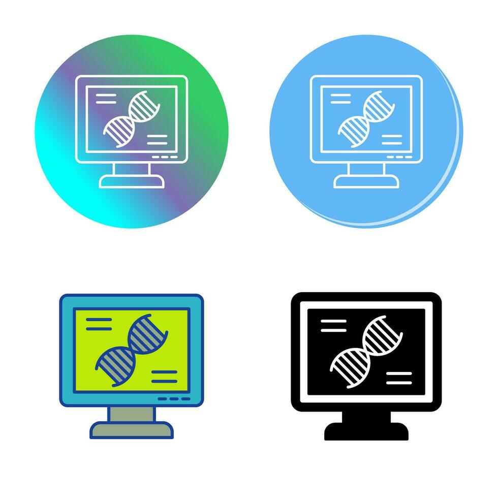 dna test vettore icona