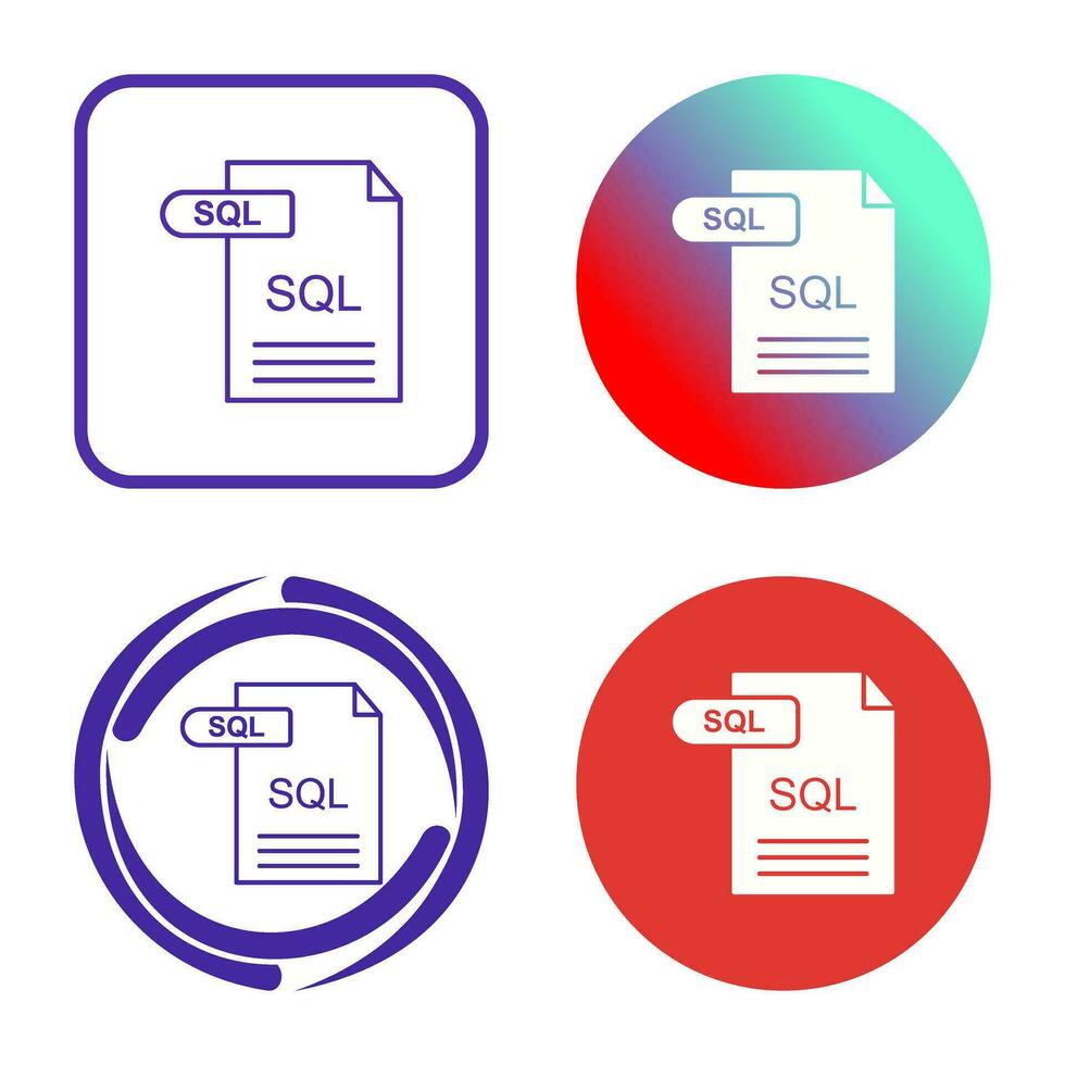 sql vettore icona