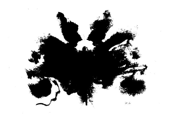 Test inkblot di Rorschach vettore