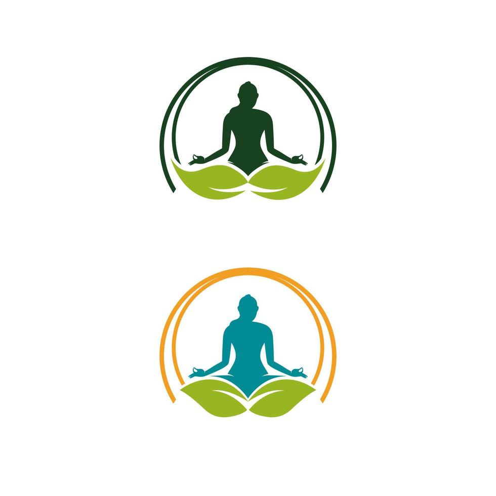 illustrazione di disegno dell'icona di vettore di yoga