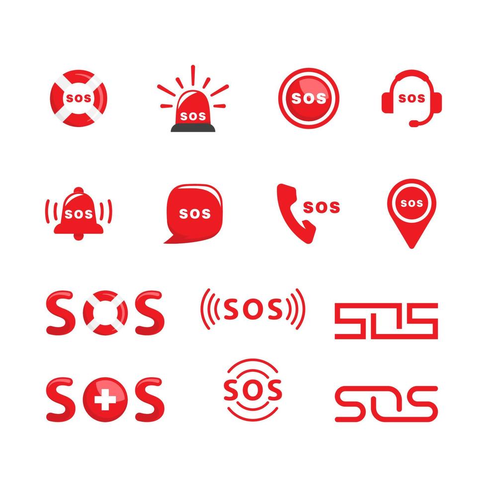 sos vector icon design illustration