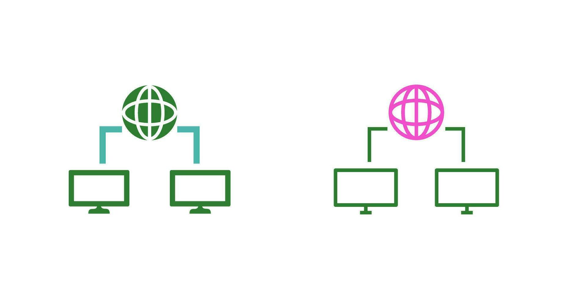 unico Internet connettività vettore icona