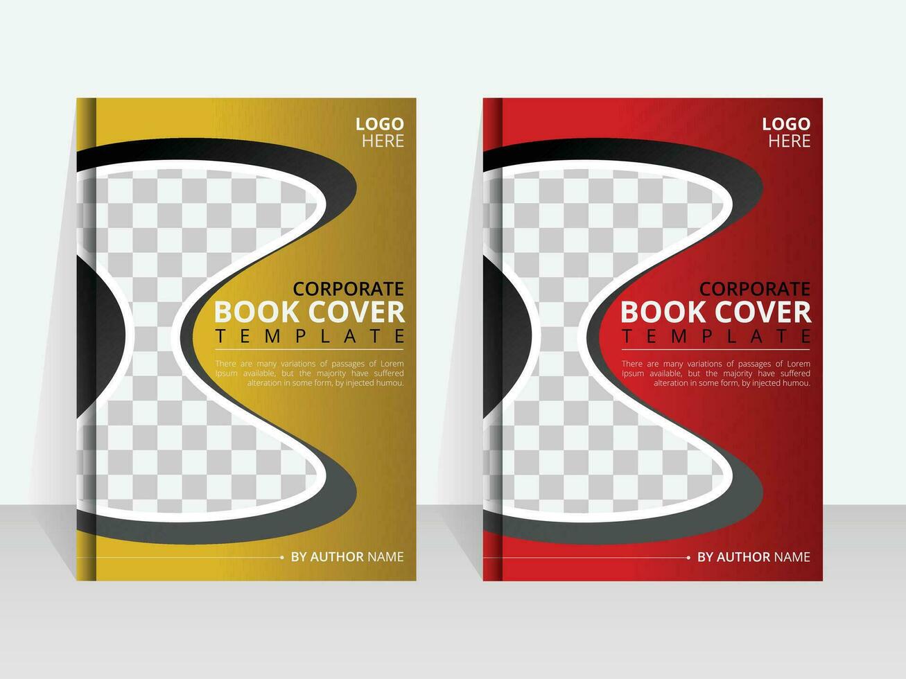 aziendale e moderno libro copertina design modello vettore