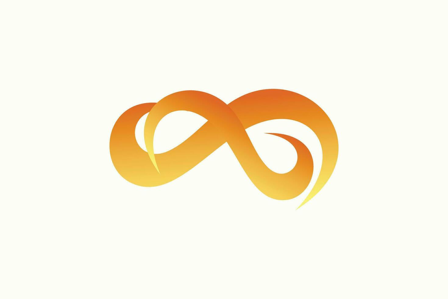 infinito logo design con moderno concetto premio vettore