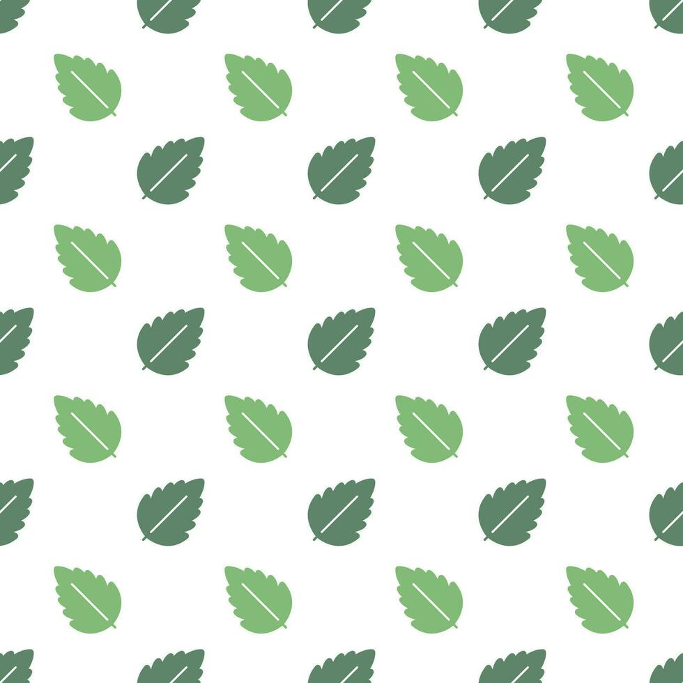verde le foglie vettore senza soluzione di continuità modello sfondo.