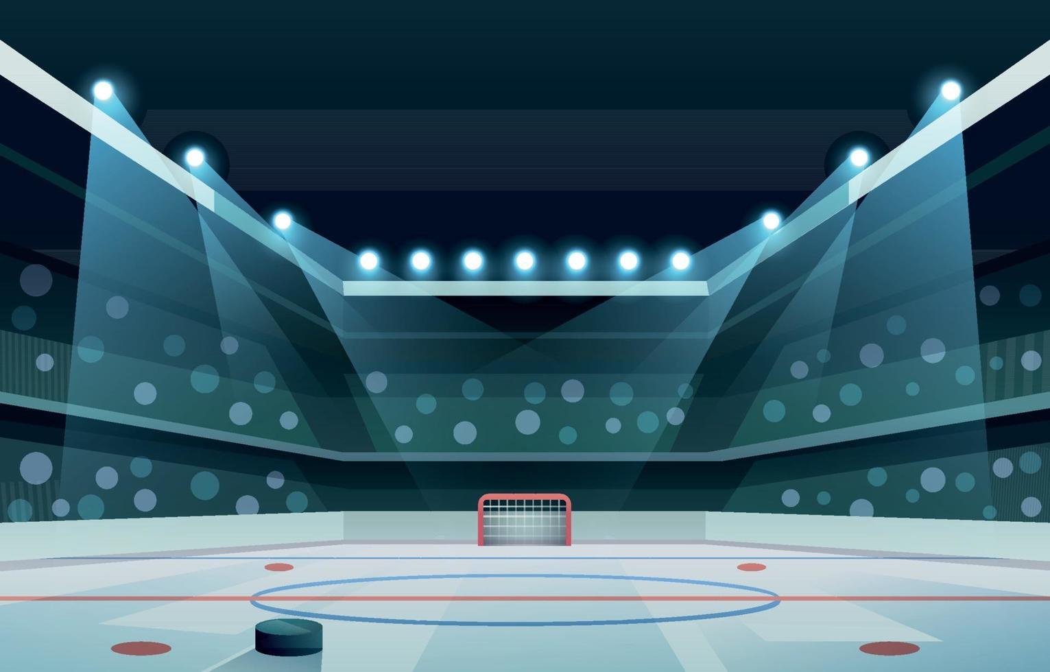 sfondo dell'arena di hockey vettore