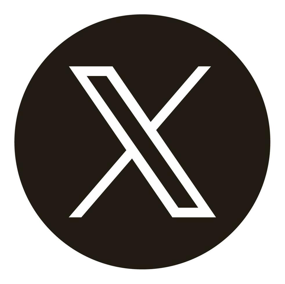 X, nuovo cinguettio logo vettore