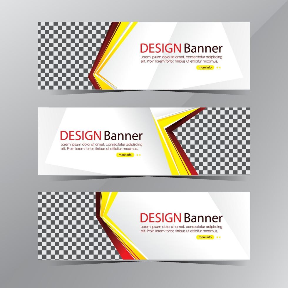 moderno modello di banner web bianco, banner sconto vendita promozione vettore