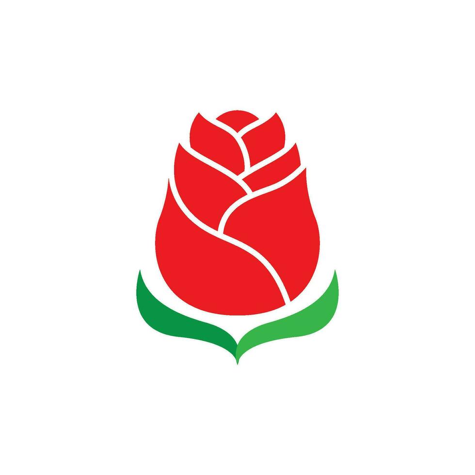 rosa fiore logo modello vettore