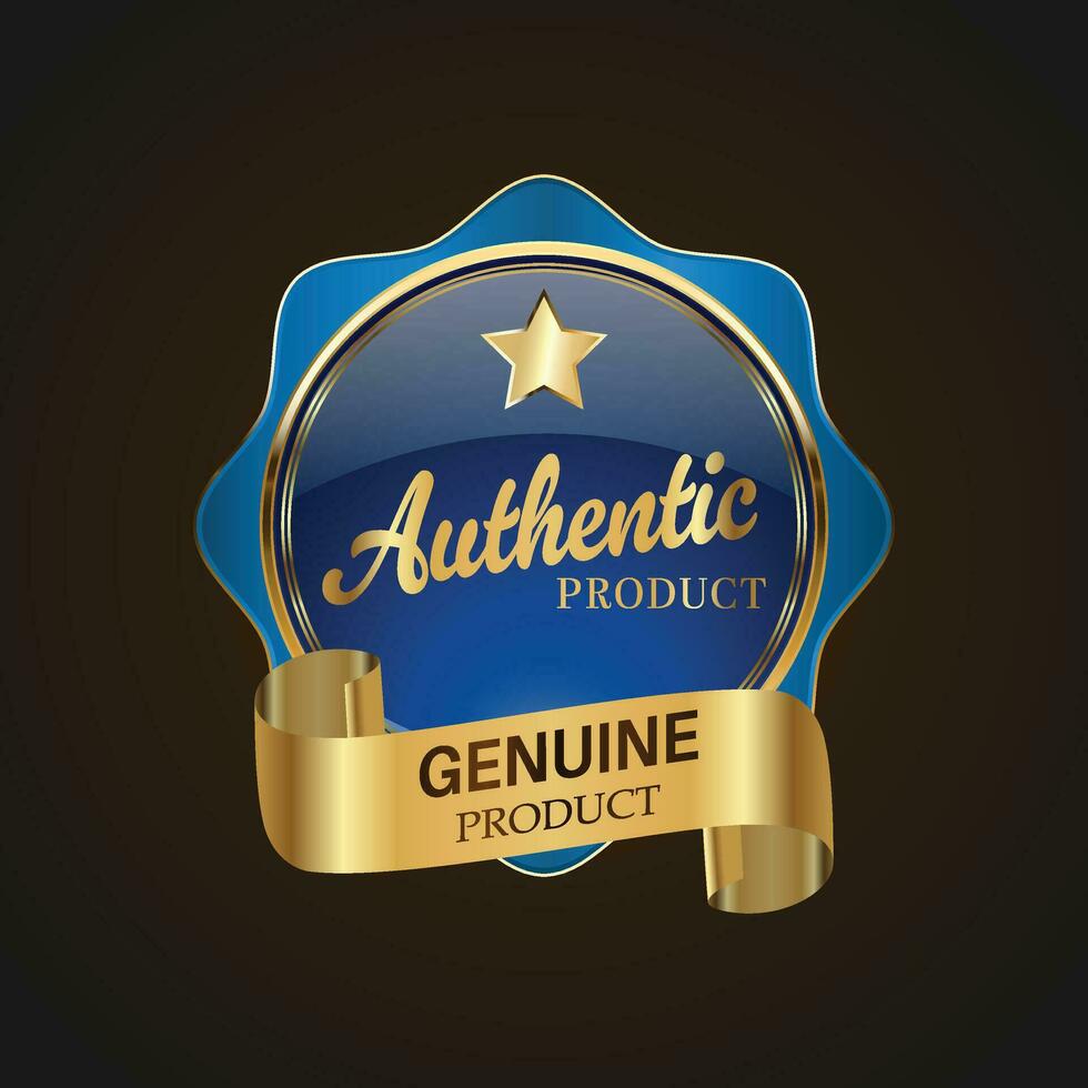 lusso d'oro blu vendita badge e etichette. retrò Vintage ▾ vendita cerchio distintivo design vettore