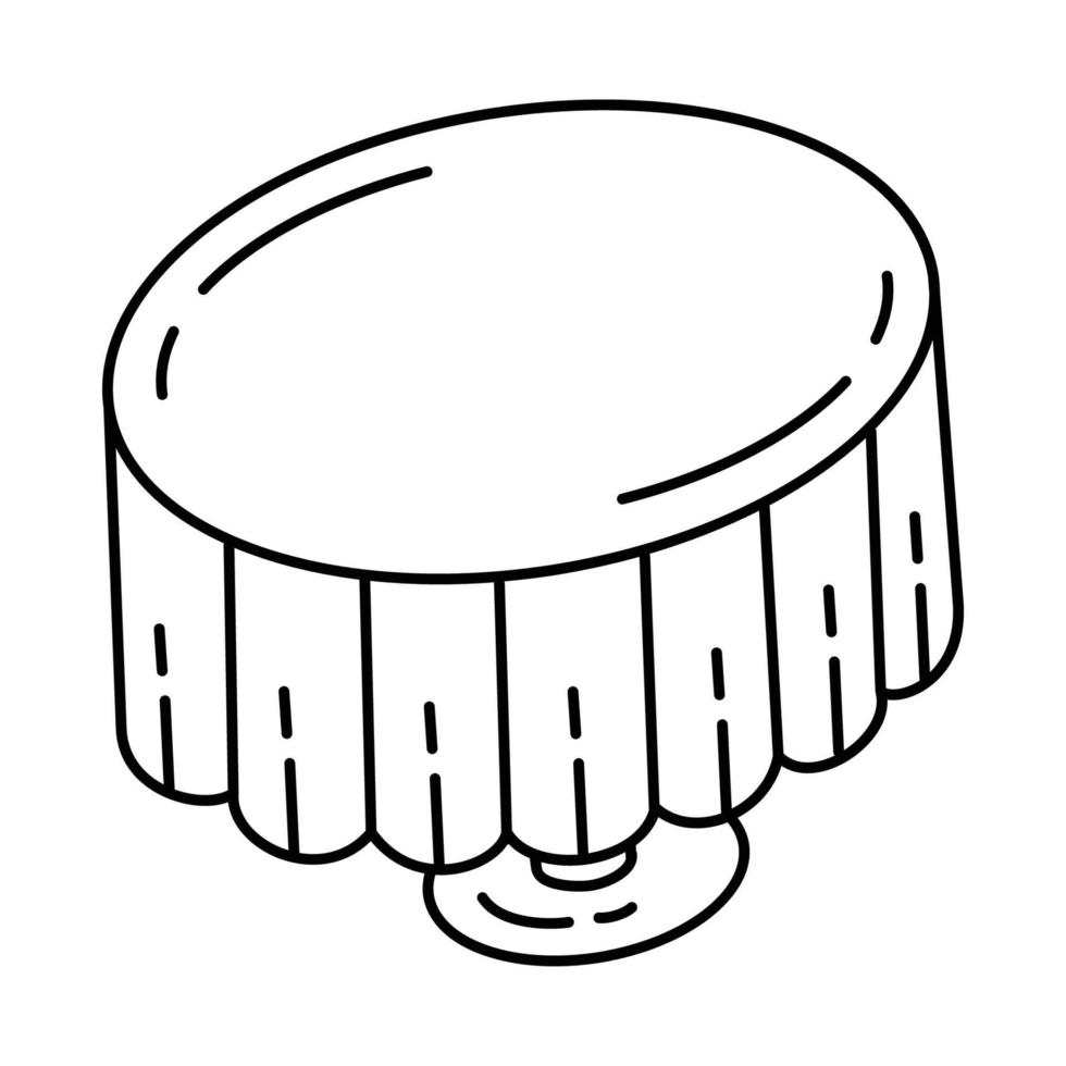 tovaglia partito set icona vettore. scarabocchio disegnato a mano vettore