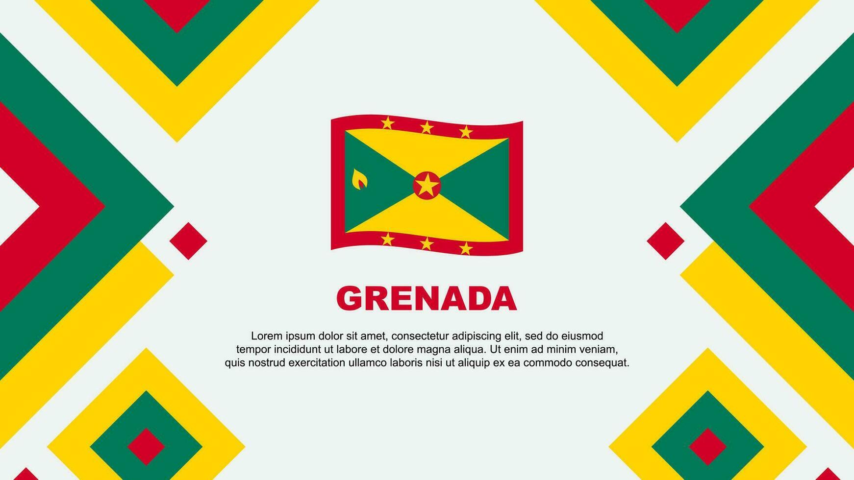 grenada bandiera astratto sfondo design modello. grenada indipendenza giorno bandiera sfondo vettore illustrazione. grenada modello