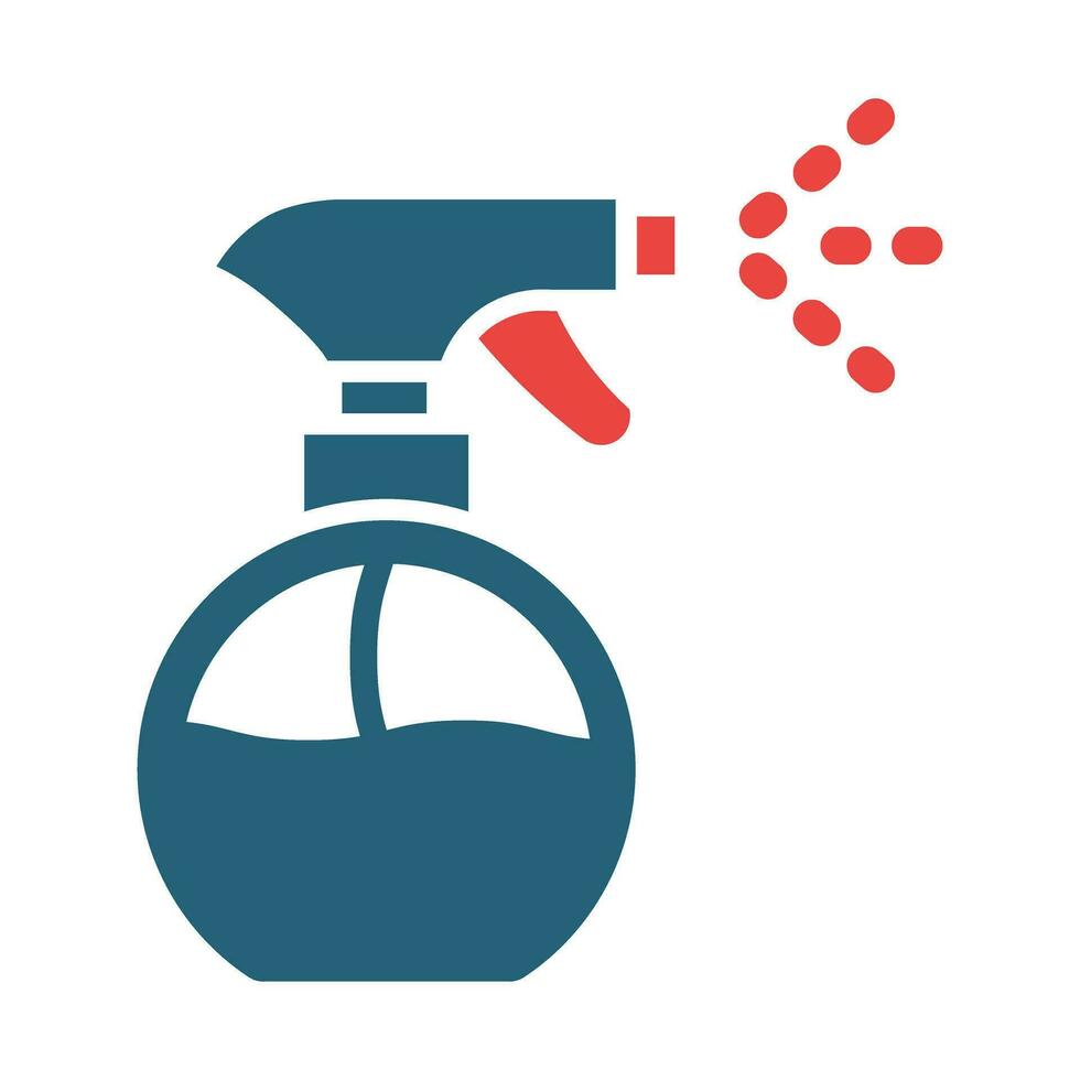acqua spray vettore glifo Due colore icona per personale e commerciale uso.