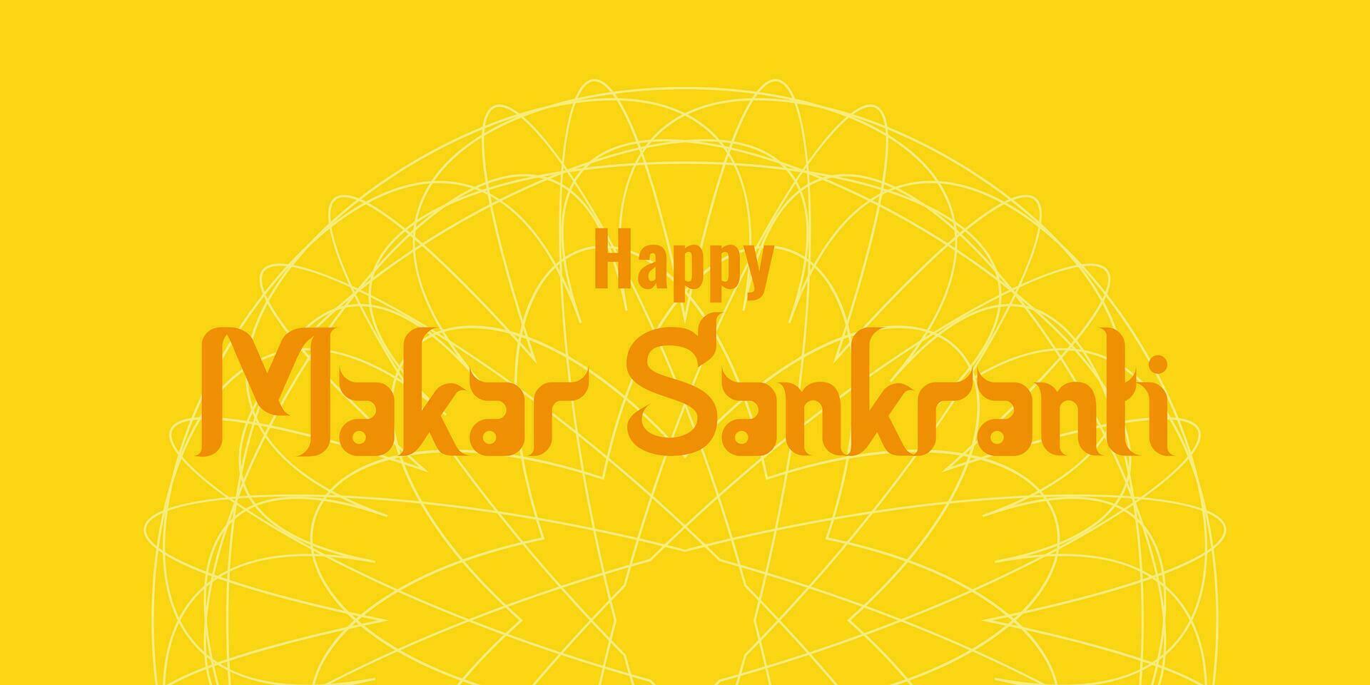 makara sankranti un' soleggiato vacanza di India. vettore