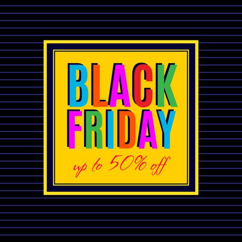 Design del poster di vendita del Black Friday vettore
