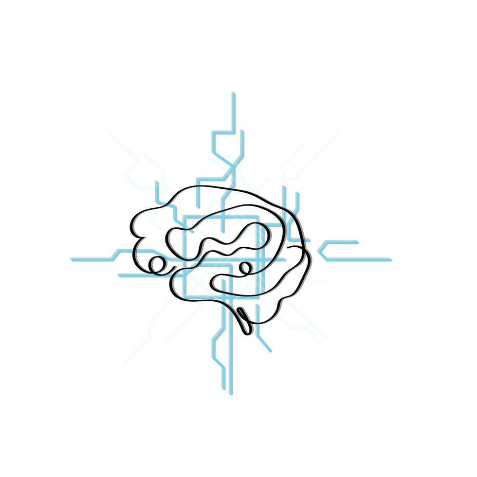 concetto arte di artificiale intelligenza. vettore