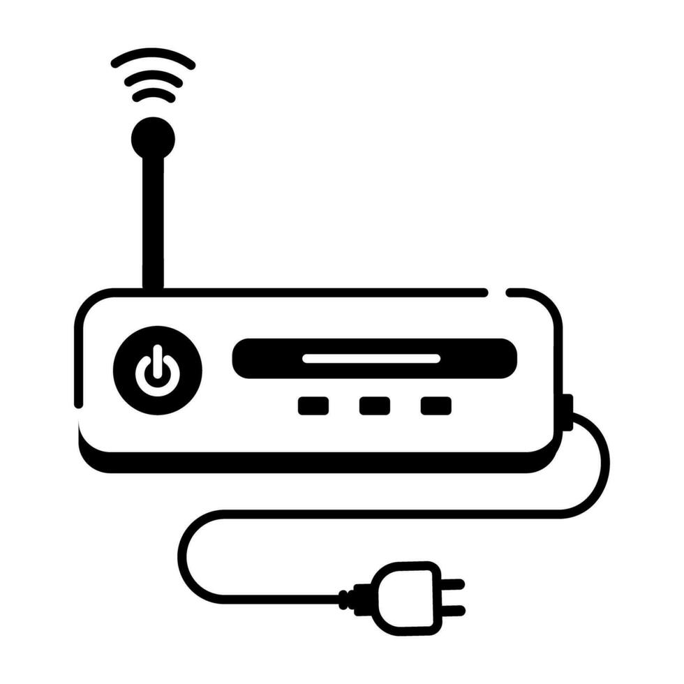 moderno icona di multimedia componenti linea icona vettore