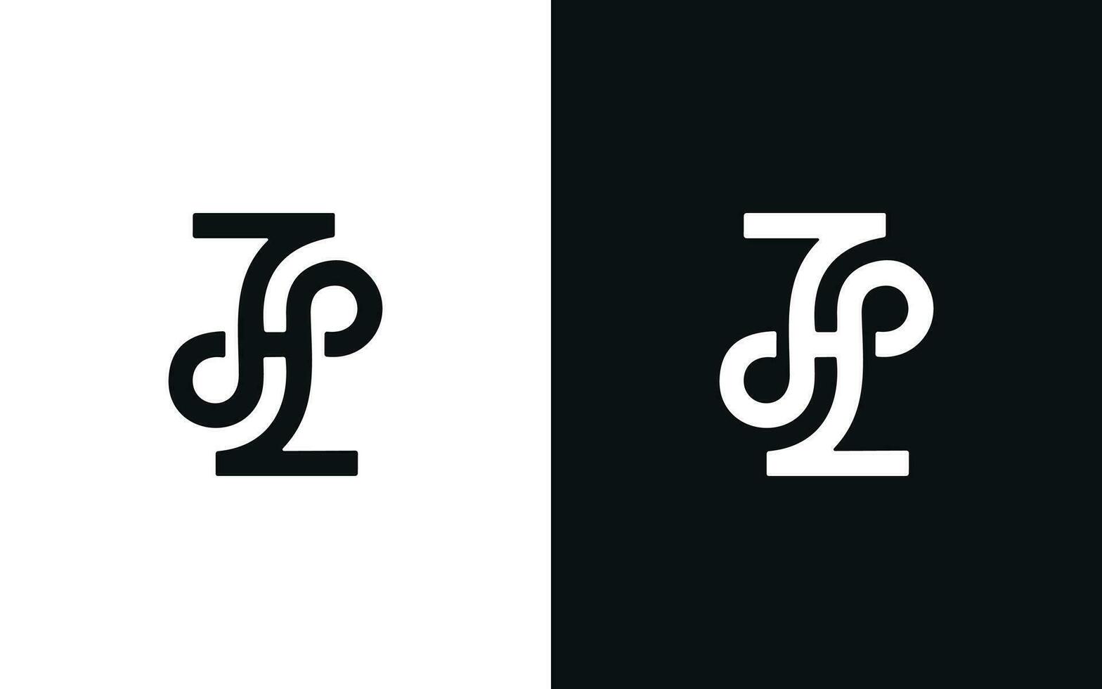 jhp lettera logo design vettore