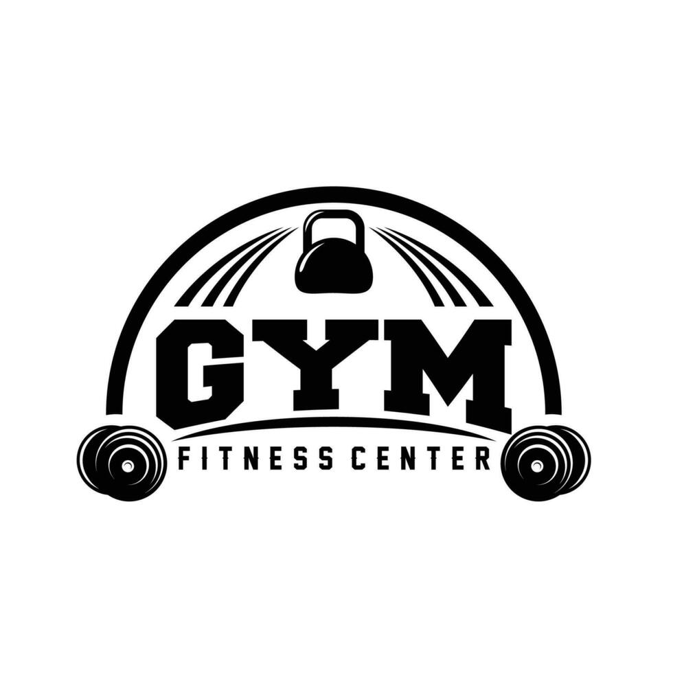 fitness e bodybuilding logo design ispirazione vettore