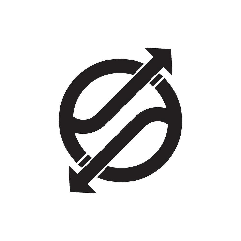 freccia logo, vettore illustrazione modello design.