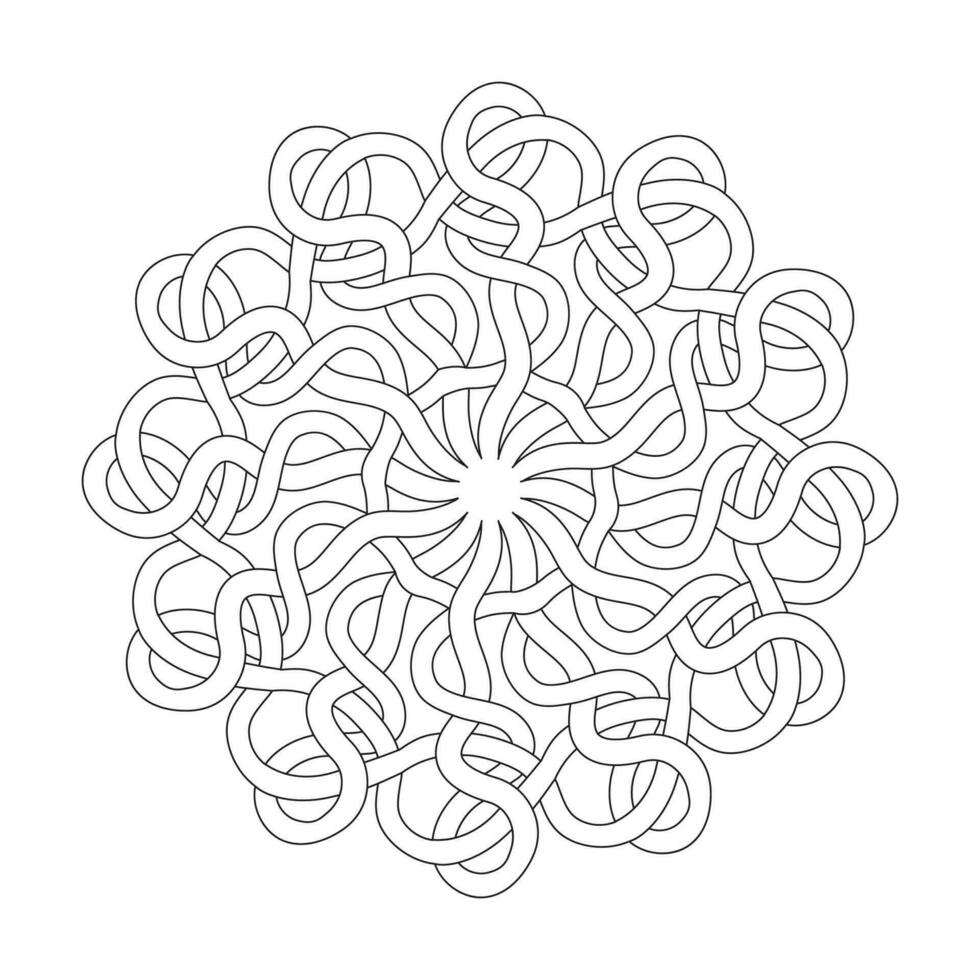 celtico nodo mandala colorazione libro pagina per kdp libro interno vettore