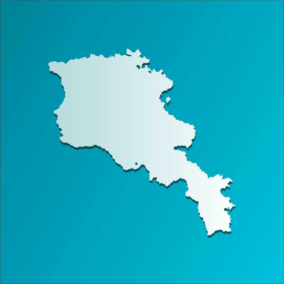 vettore isolato semplificato illustrazione icona con blu silhouette di Armenia carta geografica. buio blu sfondo