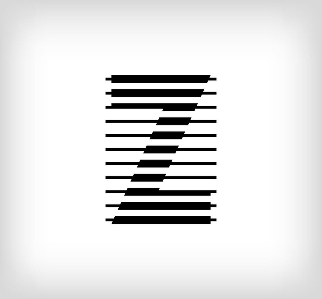 lettera z logo icona disegno, vettore illustrazione. z lettera formato di un' combinazione di Linee. creativo piatto design stile.