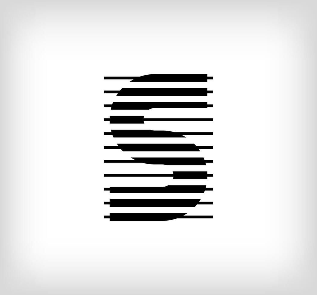 lettera S logo icona disegno, vettore illustrazione. S lettera formato di un' combinazione di Linee. creativo piatto design stile.