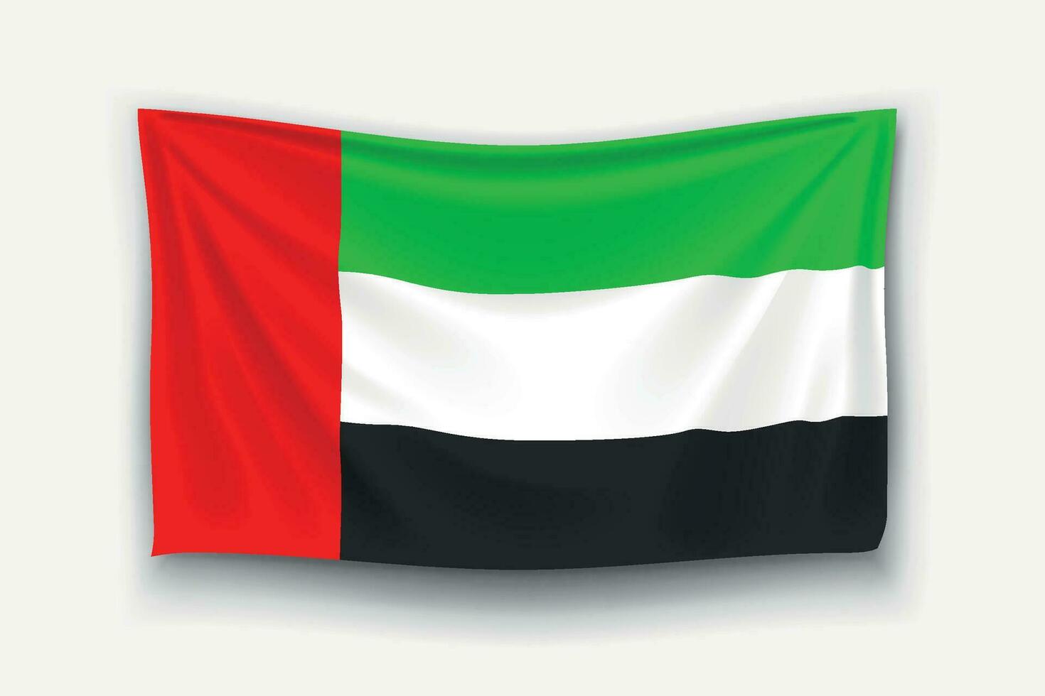 bandiera degli Emirati Arabi Uniti vettore