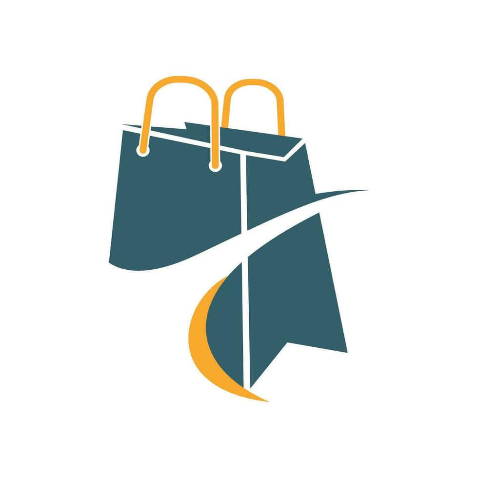 modello di logo del negozio online vettore