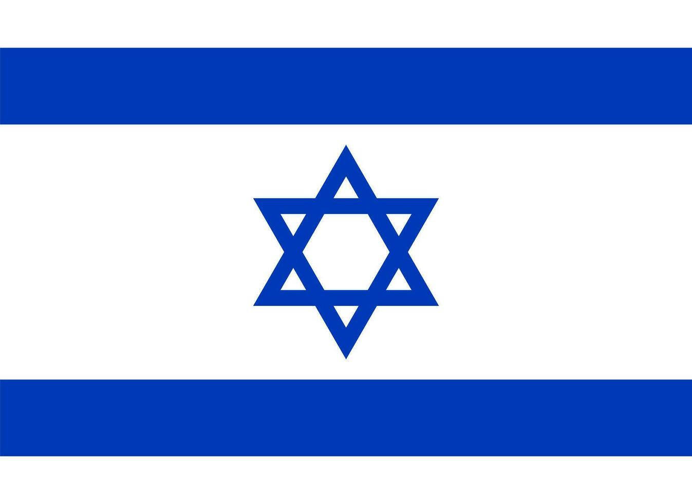 Israele bandiera. nazionale bandiera di Israele. vettore illustrazione