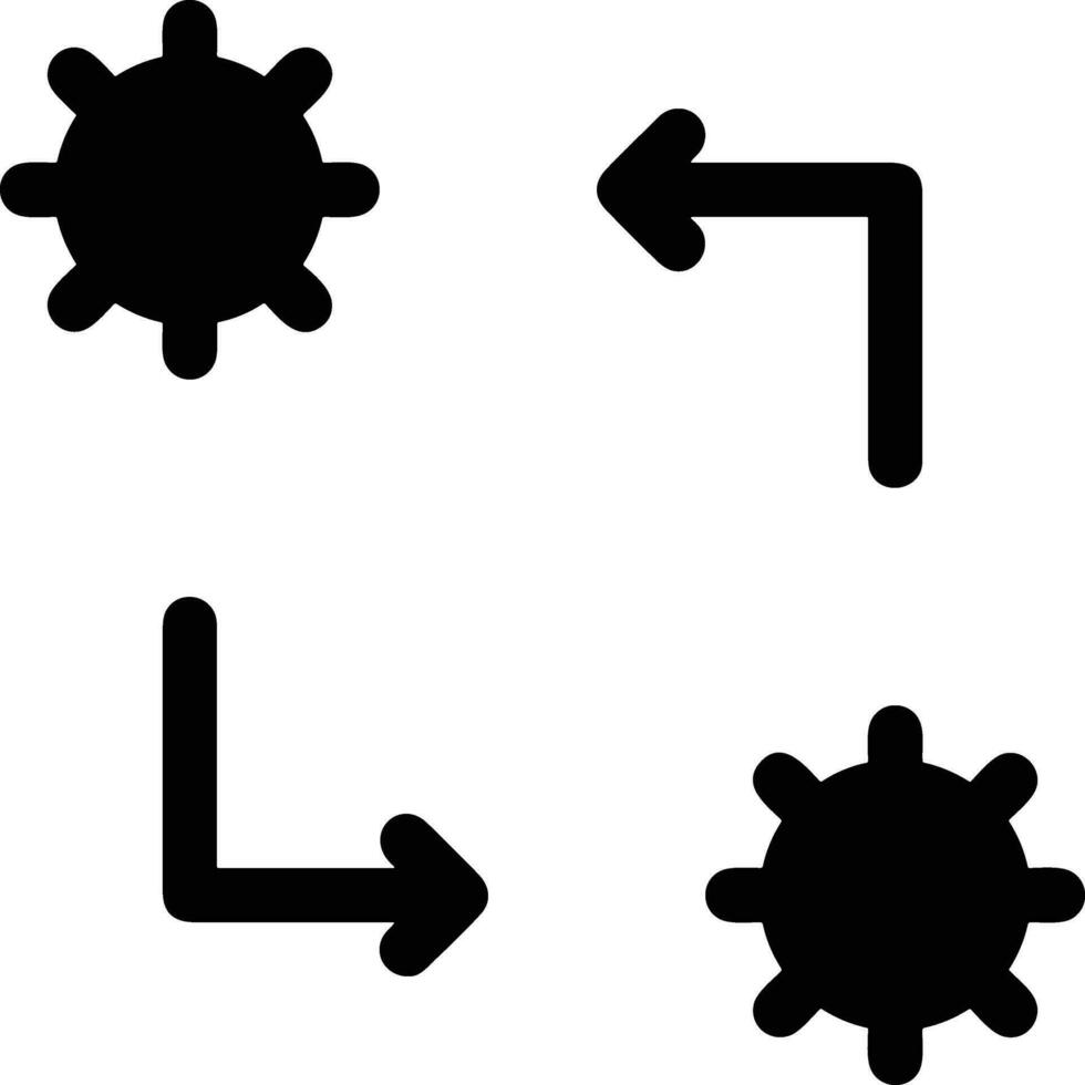 Ingranaggio ambientazione simbolo icona vettore Immagine. illustrazione di il industriale ruota mechine meccanismo design Immagine