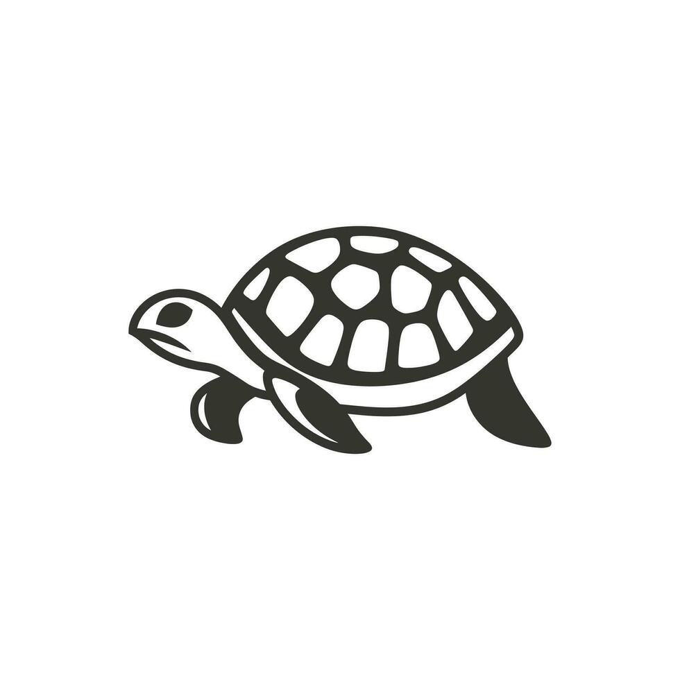 tartaruga rettile icona su bianca sfondo - semplice vettore illustrazione