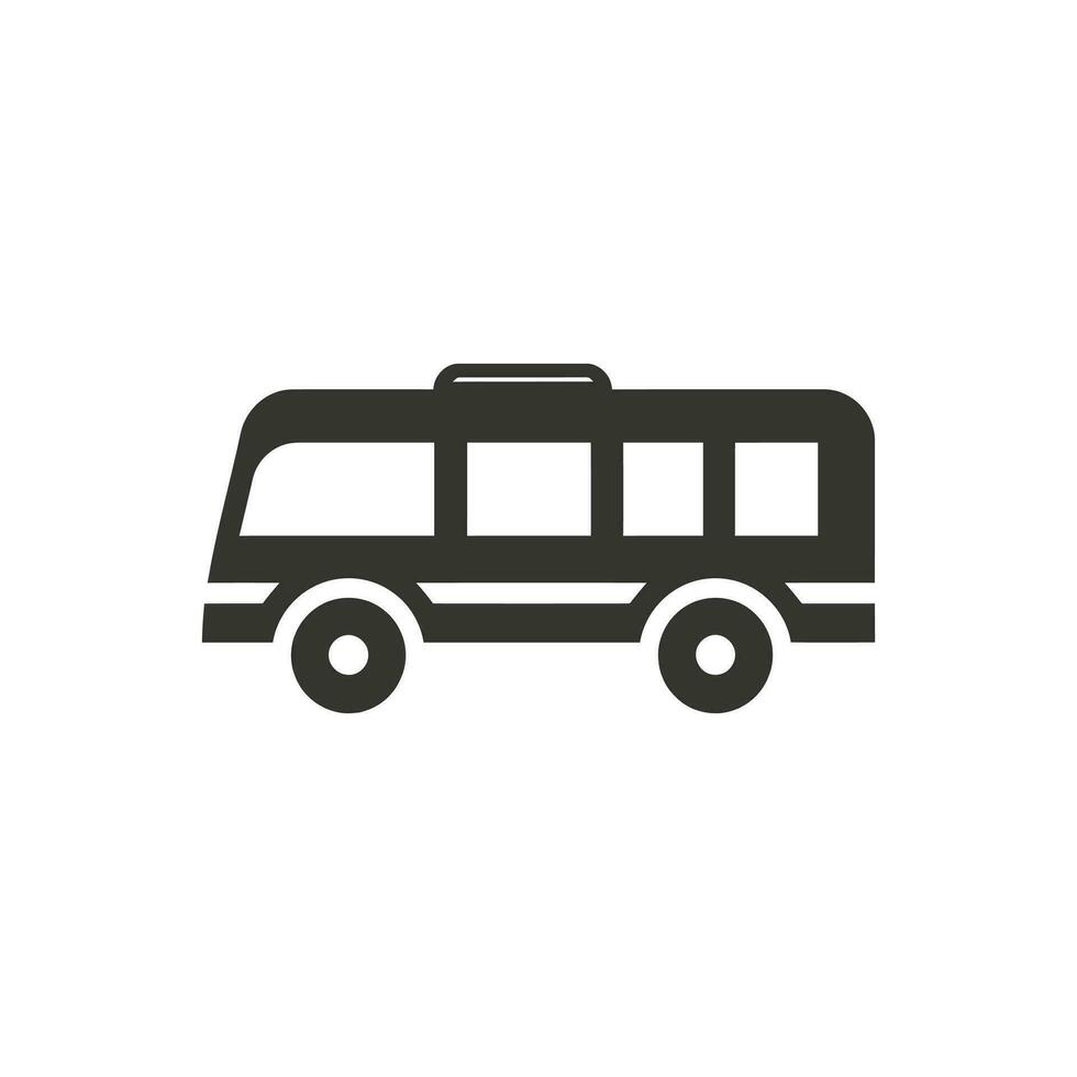 filobus icona su bianca sfondo - semplice vettore illustrazione