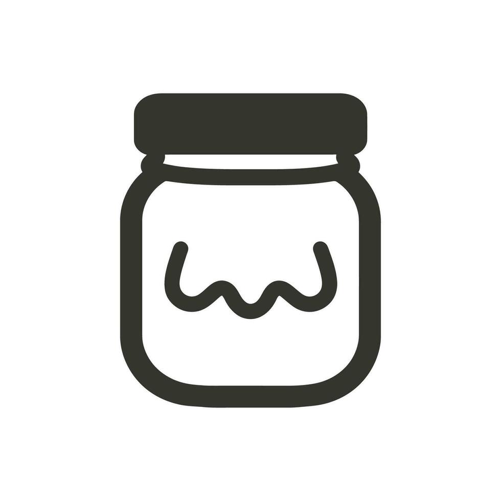 Maionese icona su bianca sfondo - semplice vettore illustrazione