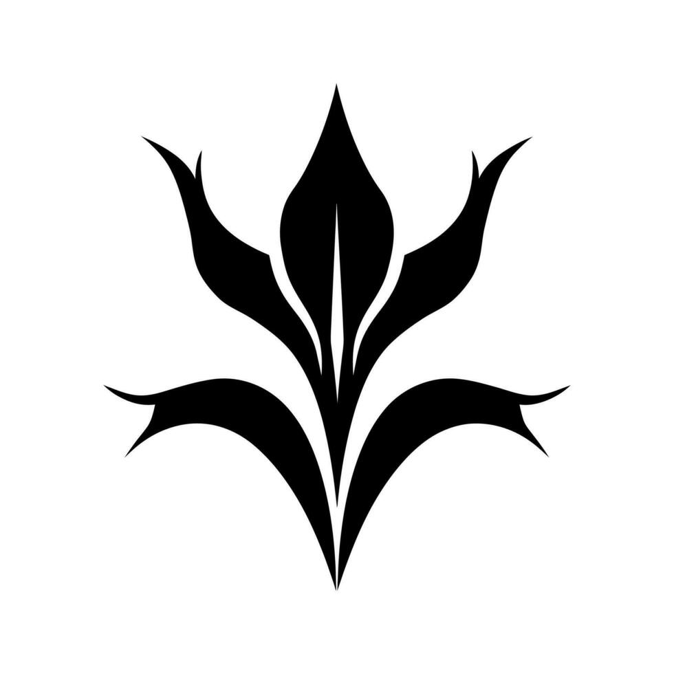 corno di cervo felce pianta icona - semplice vettore illustrazione