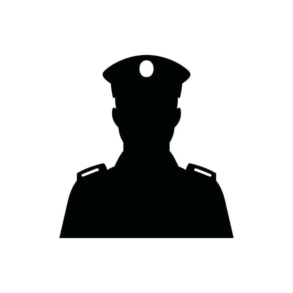 polizia ufficiale icona su bianca sfondo - semplice vettore illustrazione