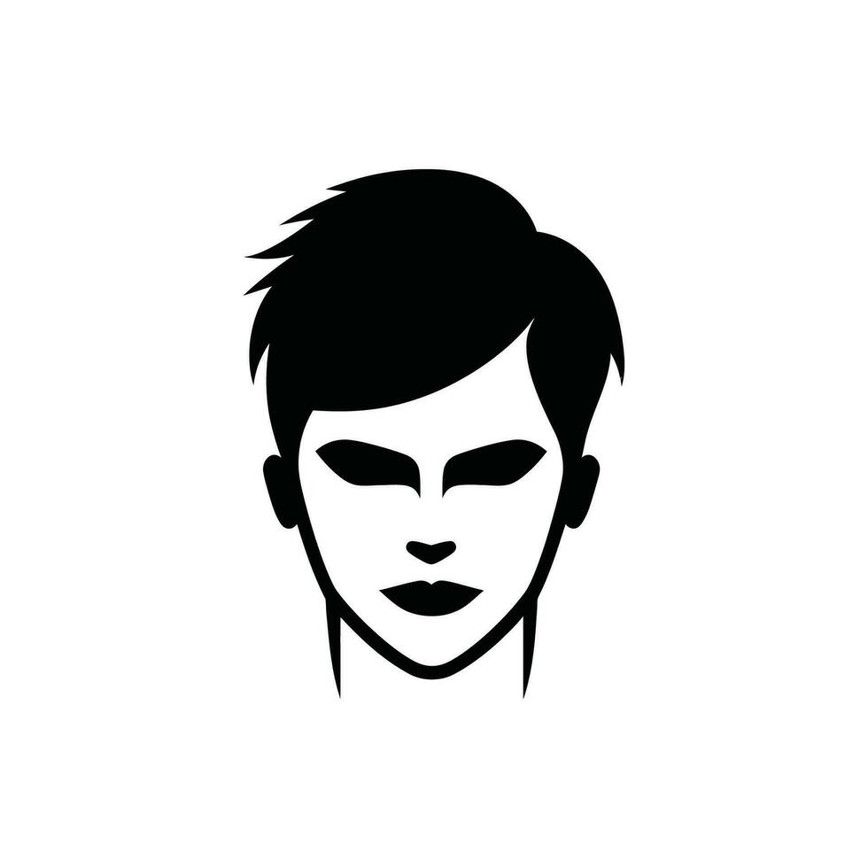 parrucchiere icona su bianca sfondo - semplice vettore illustrazione