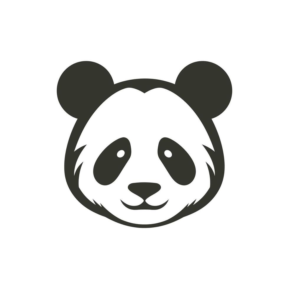 panda icona su bianca sfondo - semplice vettore illustrazione