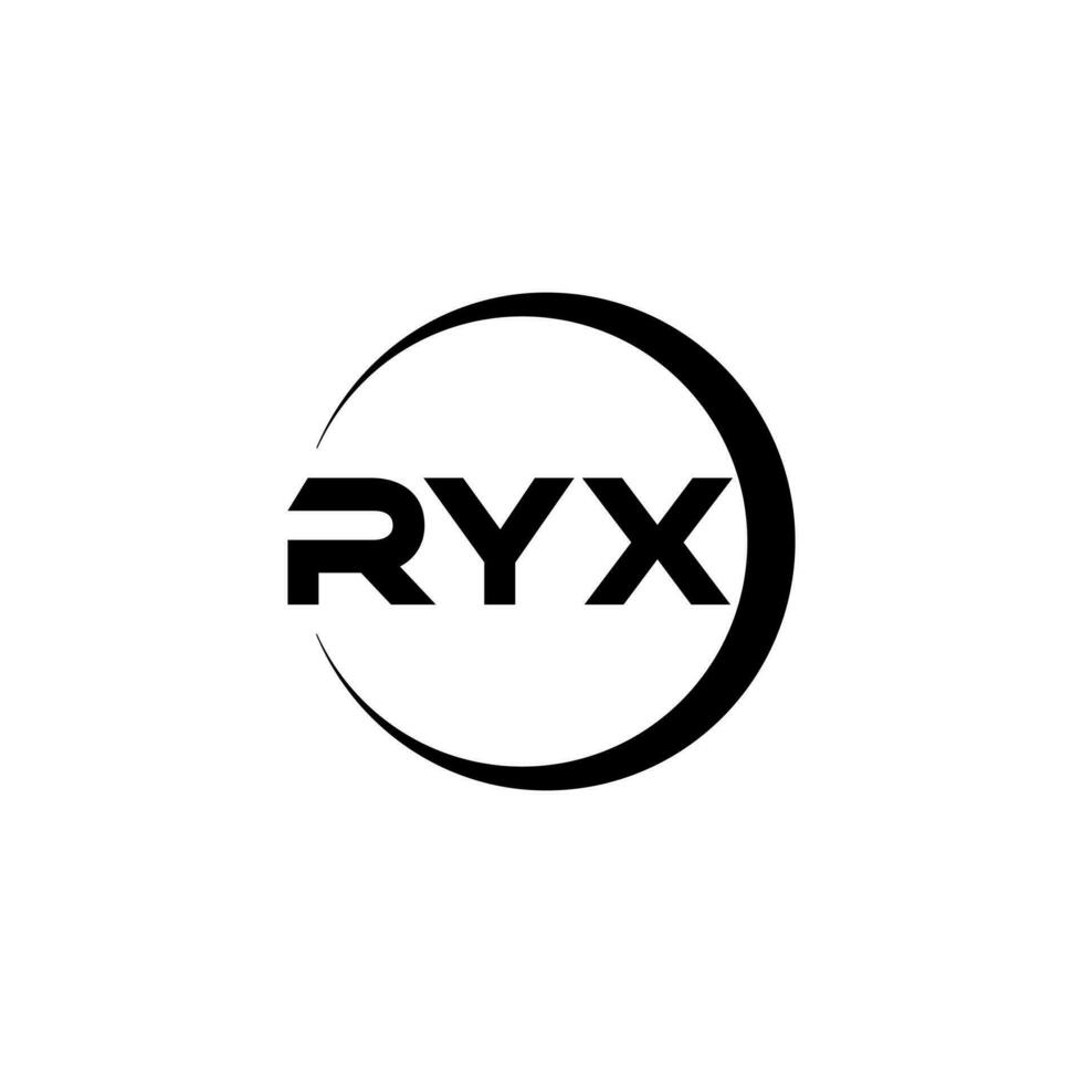 ryx lettera logo disegno, ispirazione per un' unico identità. moderno eleganza e creativo design. filigrana il tuo successo con il Impressionante Questo logo. vettore