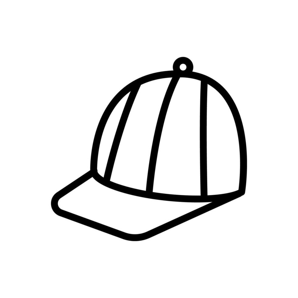 cappello icona linea stile vettore