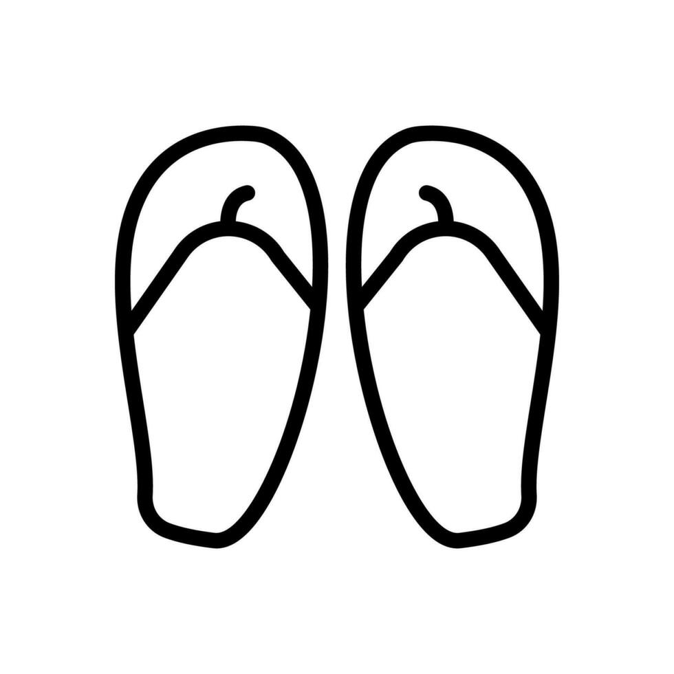 pantofola icona linea stile vettore