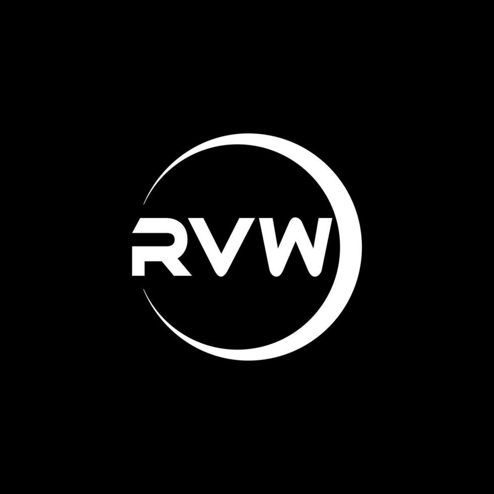 rvw lettera logo disegno, ispirazione per un' unico identità. moderno eleganza e creativo design. filigrana il tuo successo con il Impressionante Questo logo. vettore