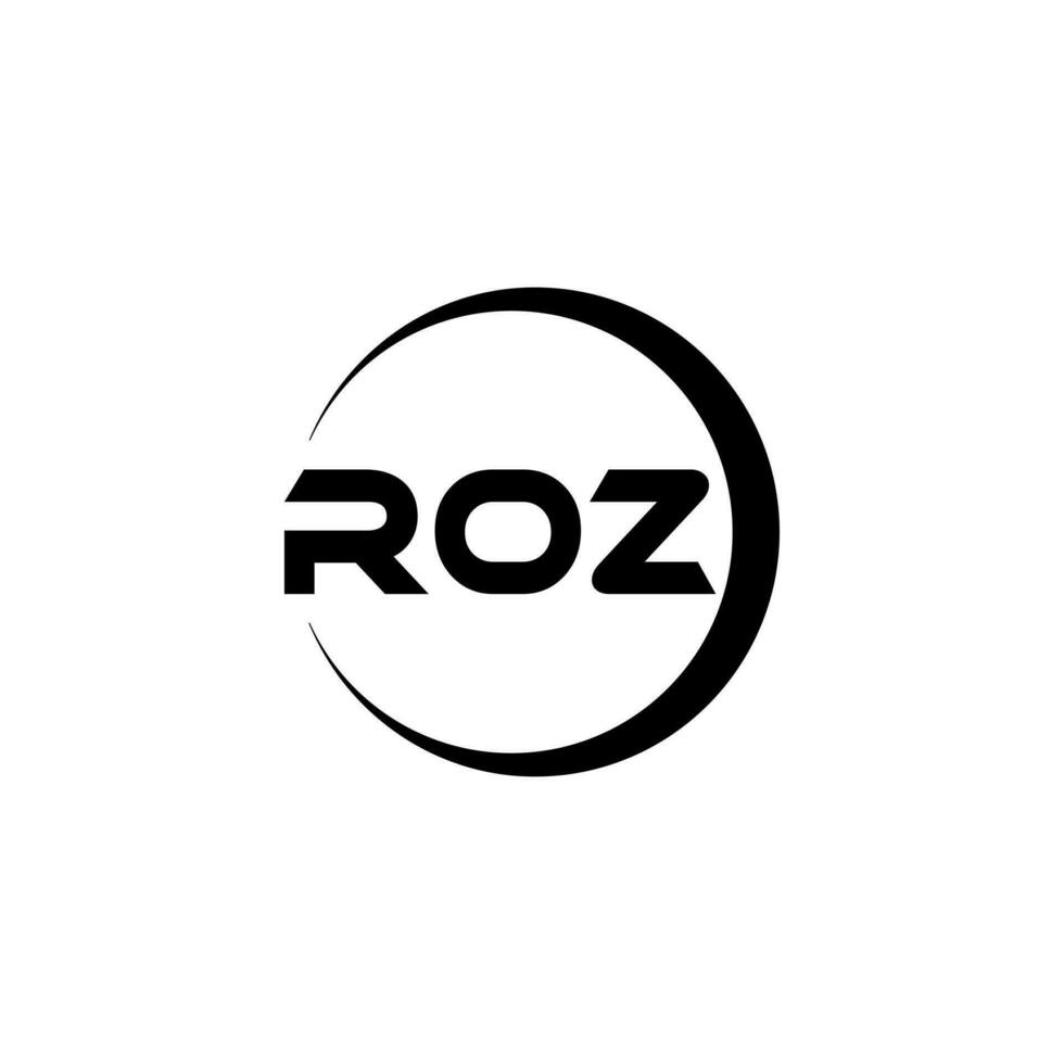 roz lettera logo disegno, ispirazione per un' unico identità. moderno eleganza e creativo design. filigrana il tuo successo con il Impressionante Questo logo. vettore
