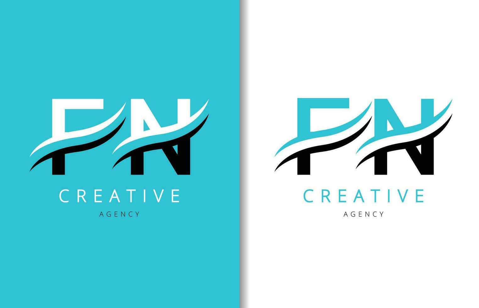 f n lettera logo design con sfondo e creativo azienda logo. moderno lettering moda design. vettore illustrazione