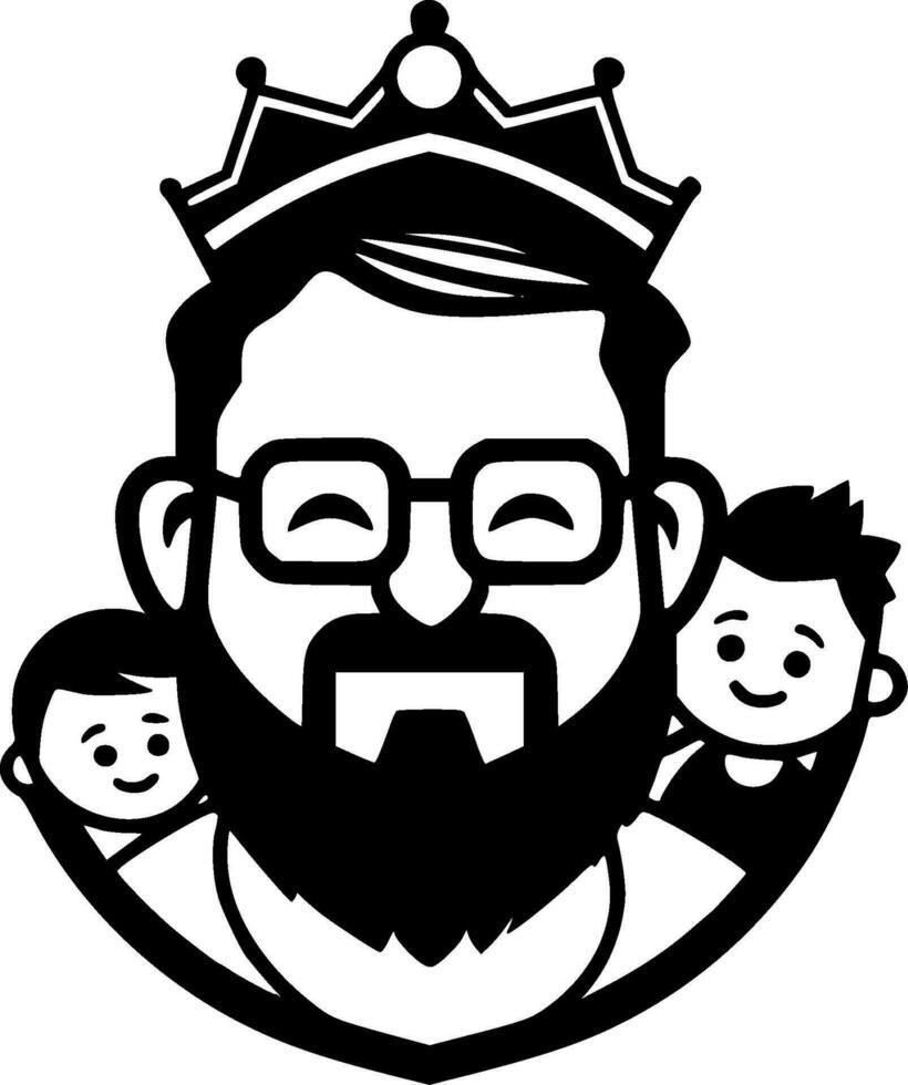 papà - alto qualità vettore logo - vettore illustrazione ideale per maglietta grafico