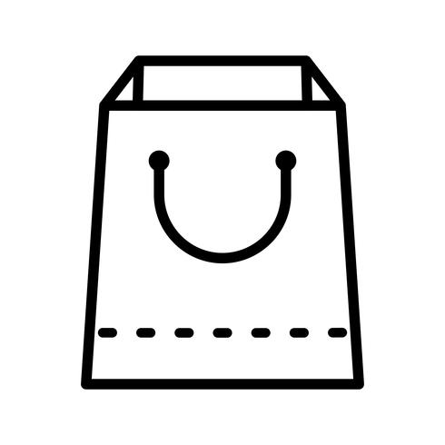 Icona del sacchetto della spesa di vettore