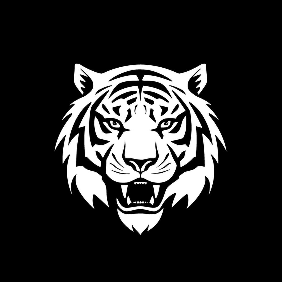 tigre - minimalista e piatto logo - vettore illustrazione