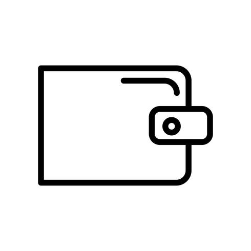 Icona del portafoglio vettoriale
